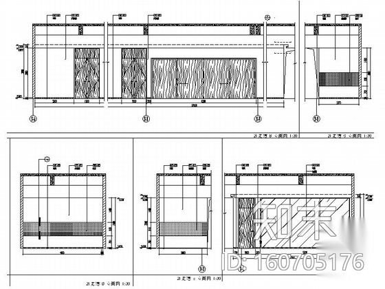 [江苏]全国连锁时尚现代家庭超市室内装修施工图（含效果...cad施工图下载【ID:160705176】