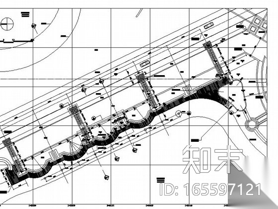 河道河岸滨水园林景观工程施工图cad施工图下载【ID:165597121】
