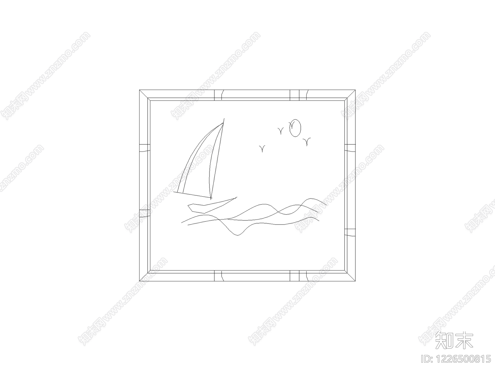 挂画CAD图纸