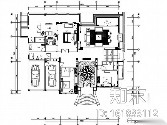 [南京]奢华欧式风格2层别墅CAD室内施工图cad施工图下载【ID:161833112】