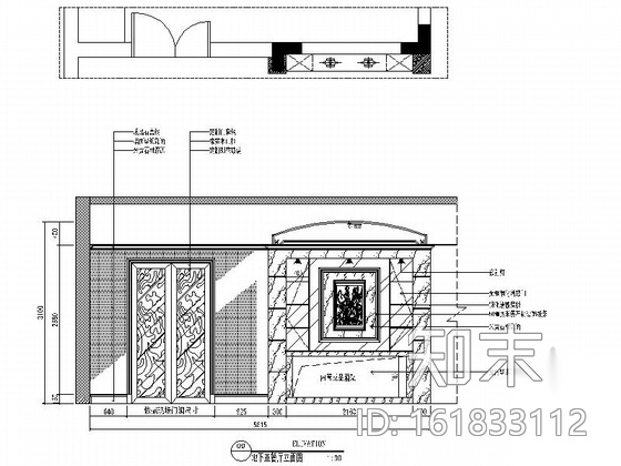 [南京]奢华欧式风格2层别墅CAD室内施工图cad施工图下载【ID:161833112】