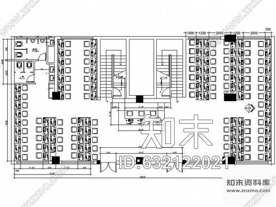 施工图两层网吧空间装修图cad施工图下载【ID:632122021】