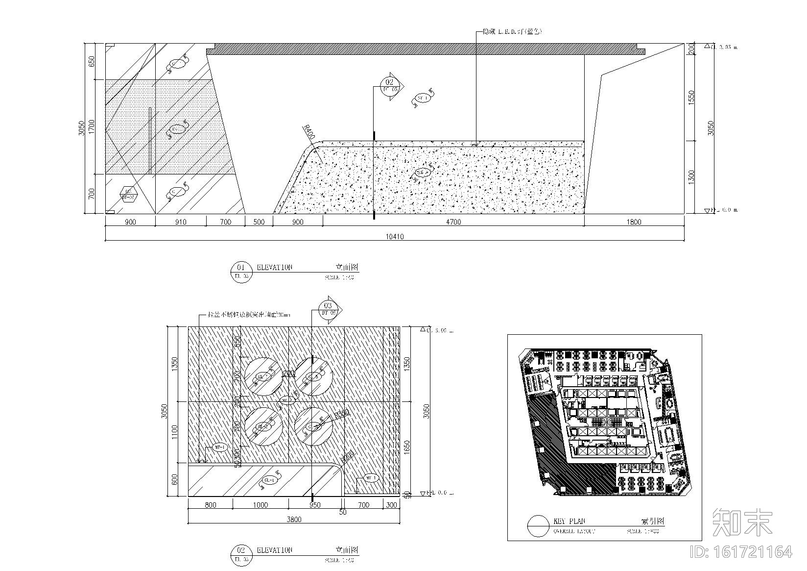 [上海]异形空间医疗办公室施工图_附效果图cad施工图下载【ID:161721164】