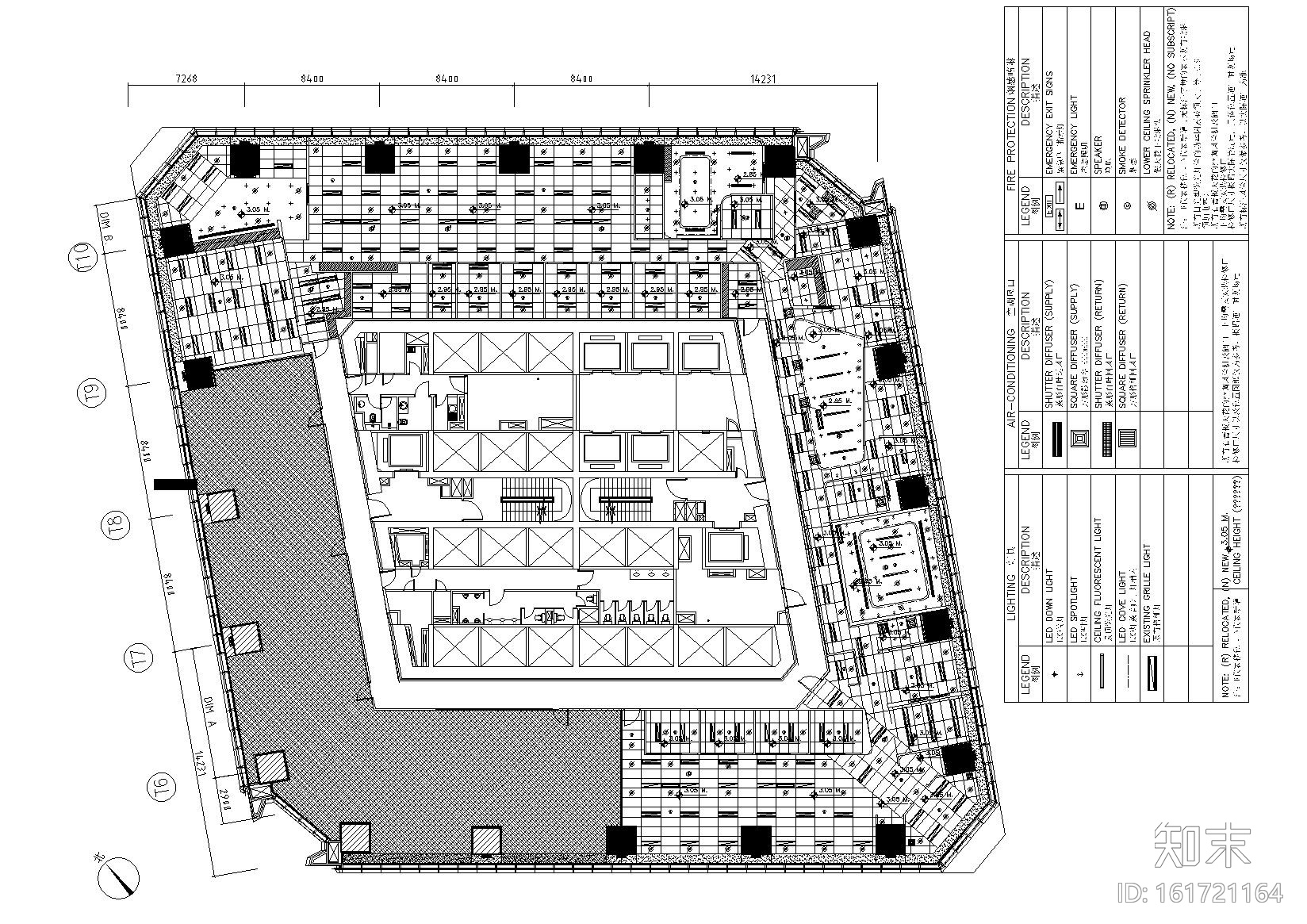 [上海]异形空间医疗办公室施工图_附效果图cad施工图下载【ID:161721164】