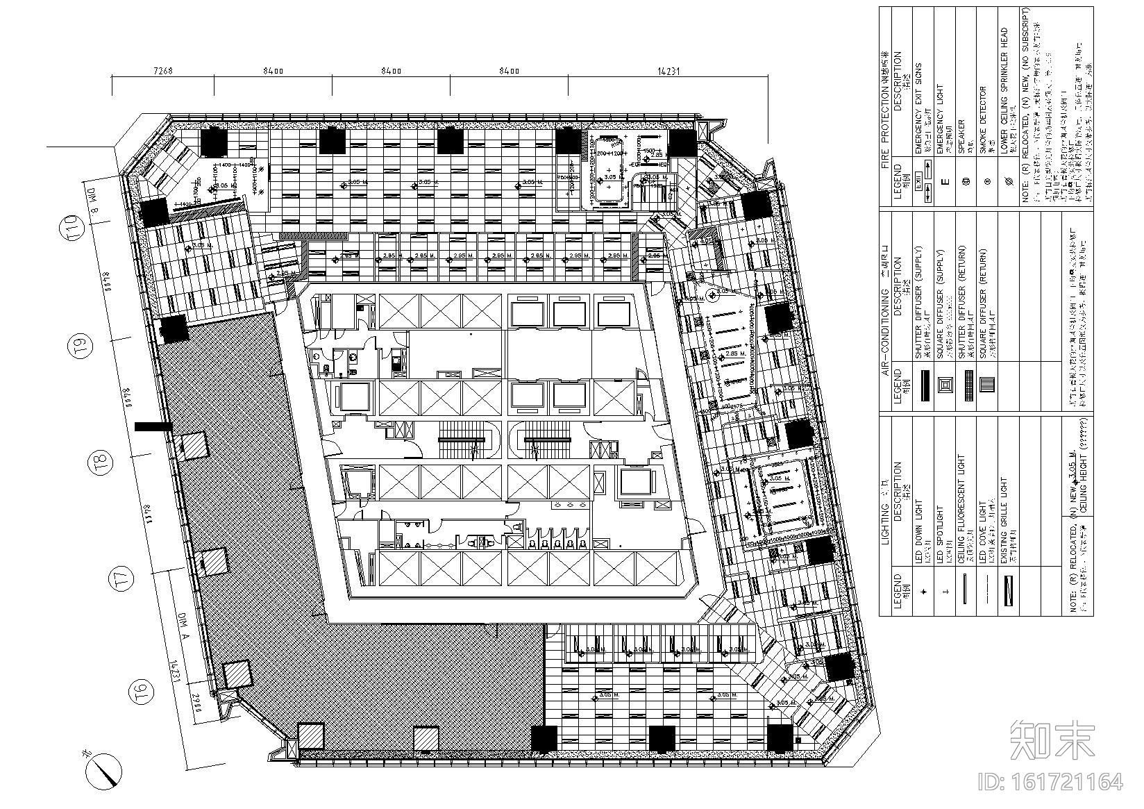 [上海]异形空间医疗办公室施工图_附效果图cad施工图下载【ID:161721164】