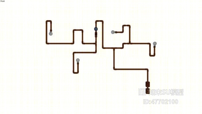 壁灯SU模型下载【ID:47702100】