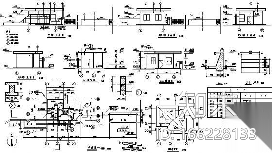 某A型门卫室建筑方案图施工图下载【ID:166228133】