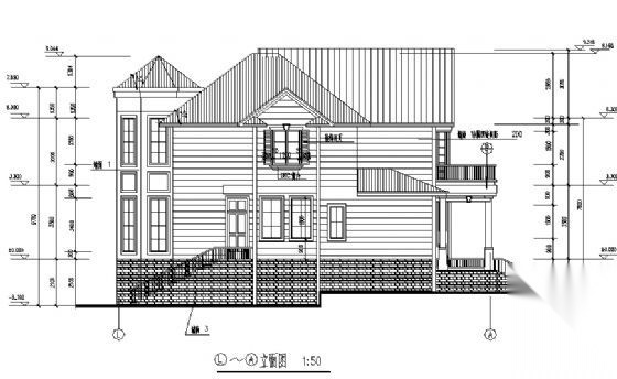 某二层别墅建筑施工图施工图下载【ID:149923121】