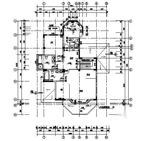 某二层别墅建筑施工图施工图下载【ID:149923121】