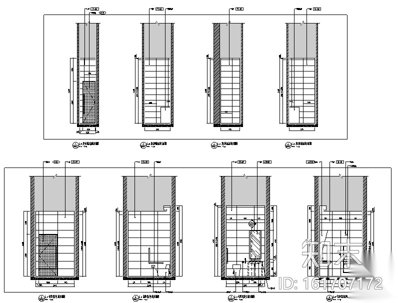 [广东]中心项目商业综合体室内精装设计施工图cad施工图下载【ID:161707172】