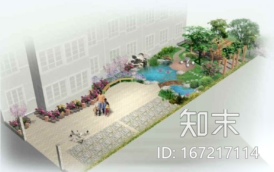 某别墅庭院景观设计方案cad施工图下载【ID:167217114】