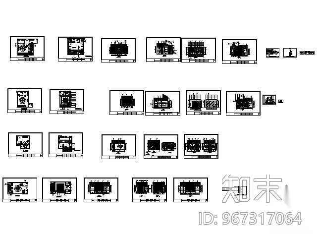 [重庆]某中餐厅包房施工图Ⅰ施工图下载【ID:967317064】