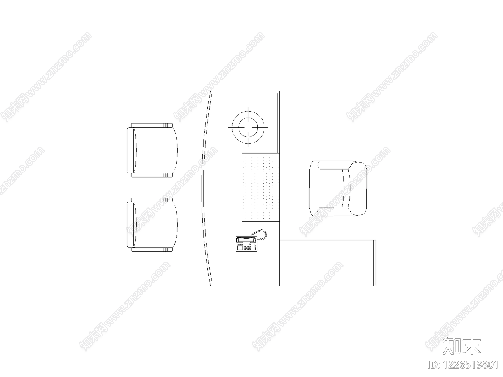 桌子cad施工图下载【ID:1226519801】