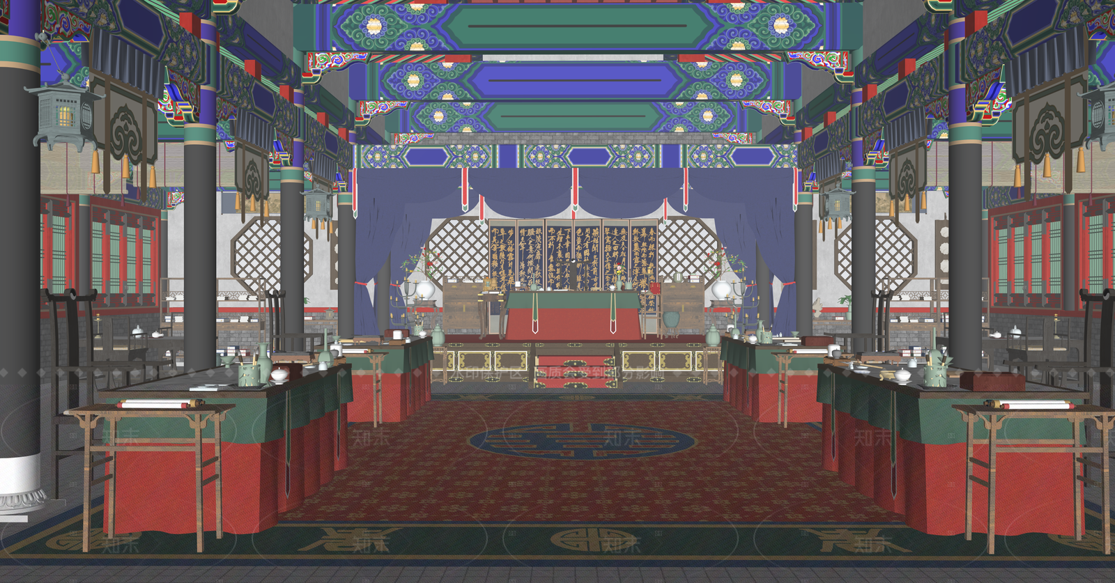 中式经理办公室SU模型下载【ID:1215982522】