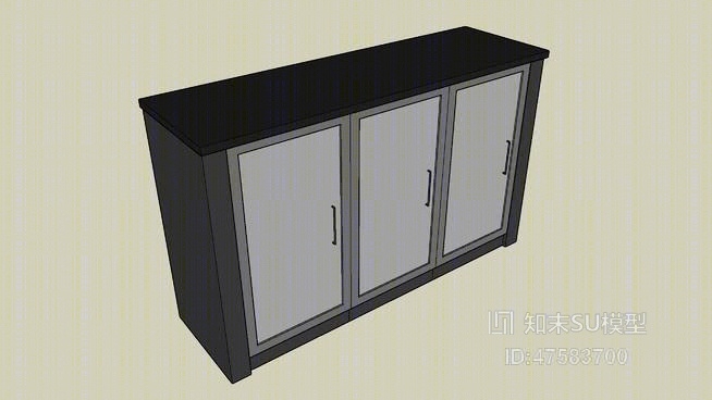 鞋柜SU模型下载【ID:219289460】