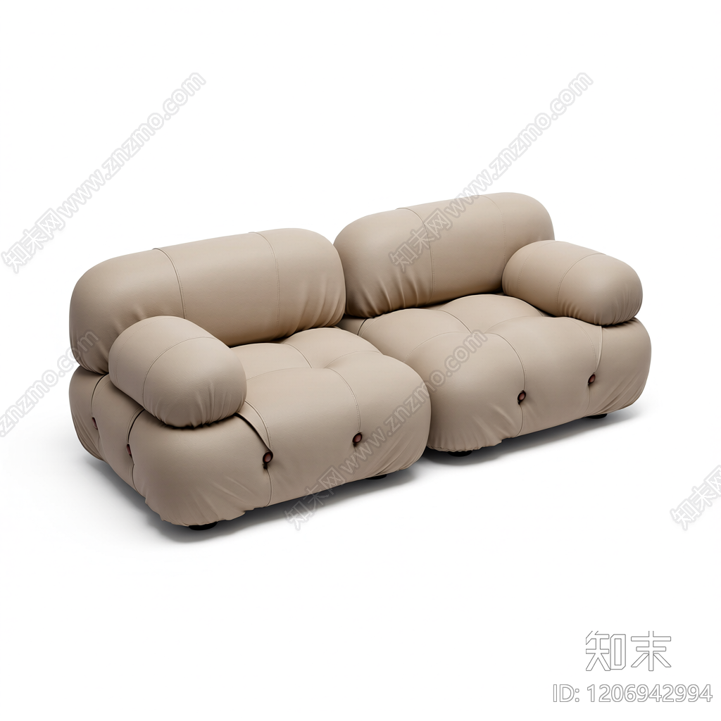 模块化沙发组件3D模型下载【ID:1206942994】