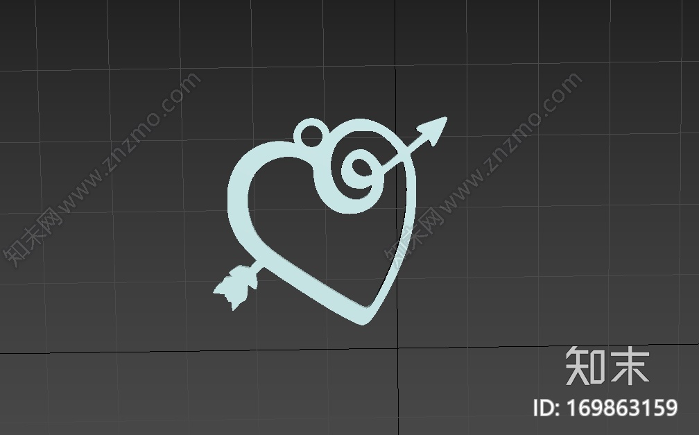 心箭吊坠3d打印模型下载【ID:169863159】