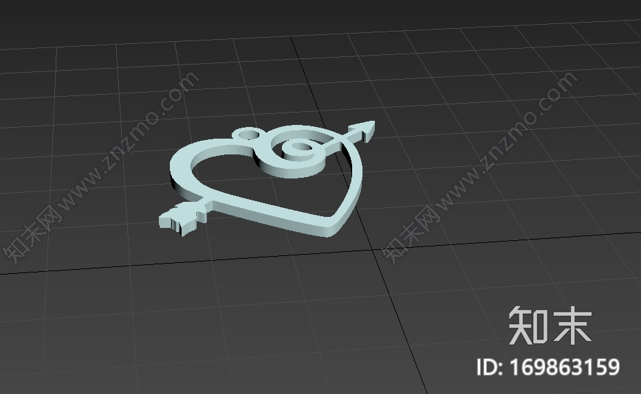 心箭吊坠3d打印模型下载【ID:169863159】