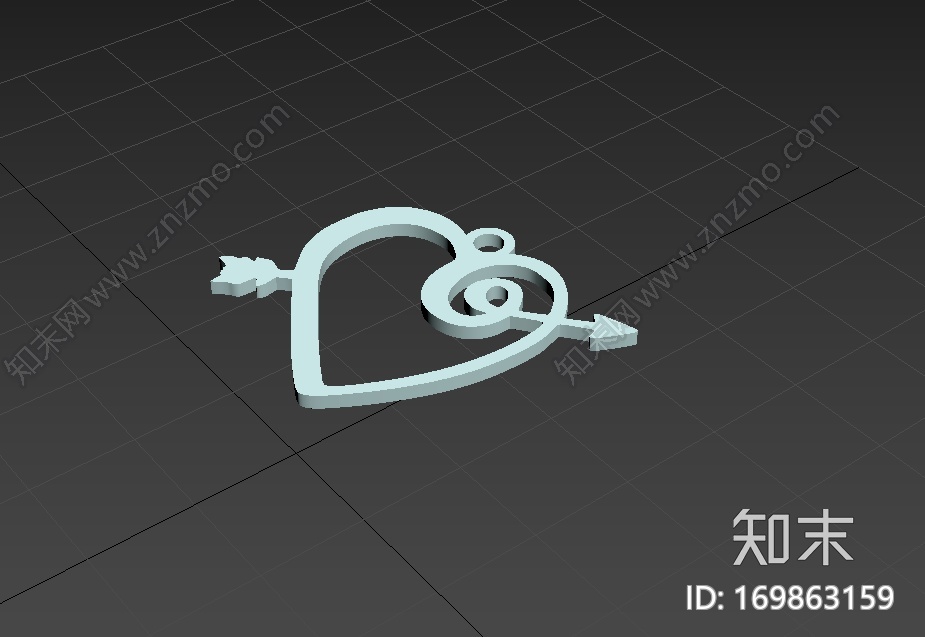 心箭吊坠3d打印模型下载【ID:169863159】