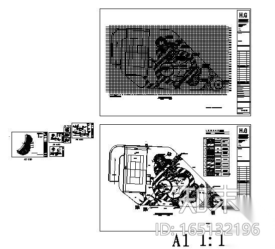 某广场的运动区相应设施和施工详图cad施工图下载【ID:165132196】