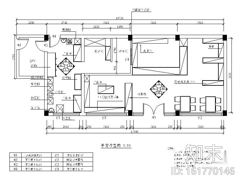 [广东]某面包房设计图施工图下载【ID:161770146】