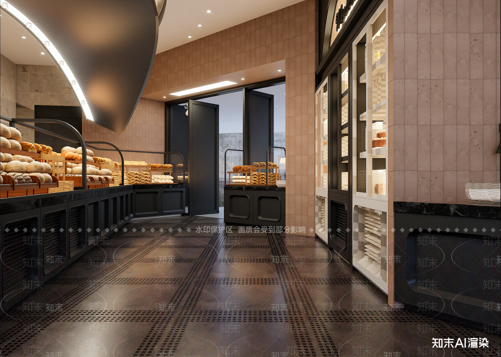 现代面包店3D模型下载【ID:1214939550】