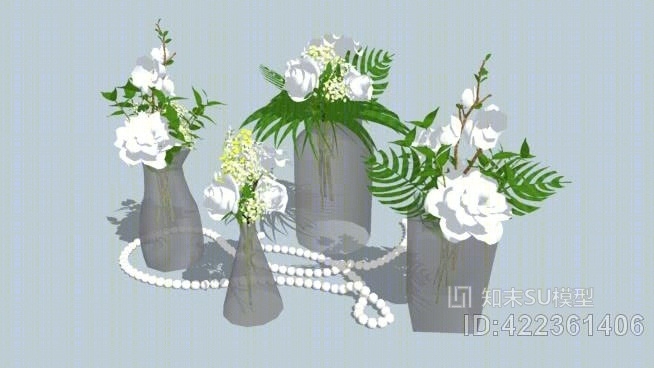 简单插花SU模型下载【ID:422361406】