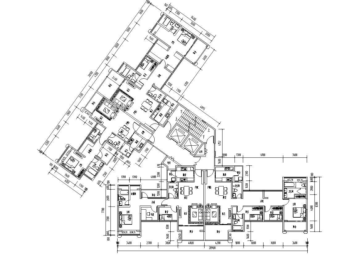 [广东]欧陆风格居住区建筑施工图设计 （CAD）施工图下载【ID:149578117】