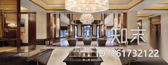 [武汉]奢华国际城售楼部装修图（含效果）cad施工图下载【ID:161732122】