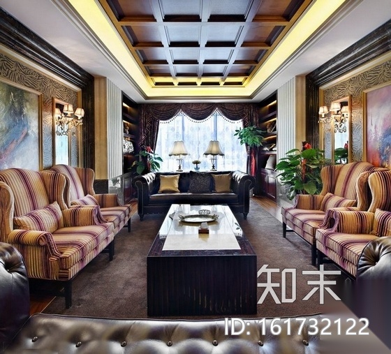 [武汉]奢华国际城售楼部装修图（含效果）cad施工图下载【ID:161732122】