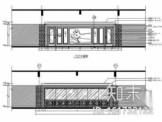 [武汉]奢华国际城售楼部装修图（含效果）cad施工图下载【ID:161732122】