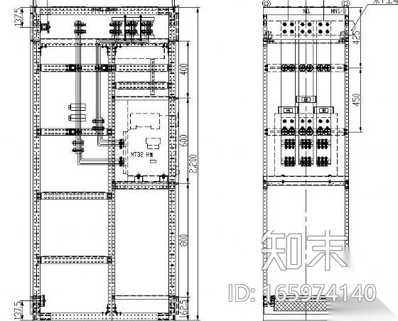 GCK开关柜装配图cad施工图下载【ID:165974140】