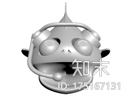 戴耳机的小鱼3d打印模型下载【ID:175167131】