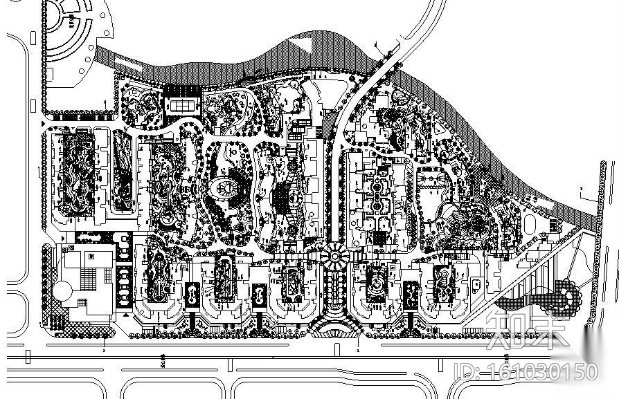 [上海]某小区居住区全套绿化景观施工图设计（CAD）施工图下载【ID:161030150】