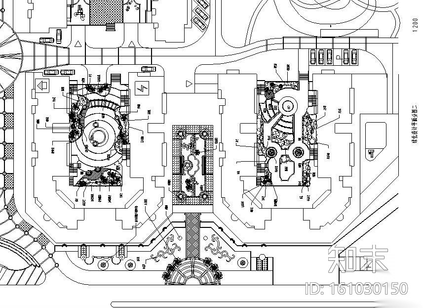 [上海]某小区居住区全套绿化景观施工图设计（CAD）施工图下载【ID:161030150】