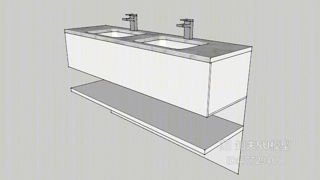 洗手台SU模型下载【ID:47729400】