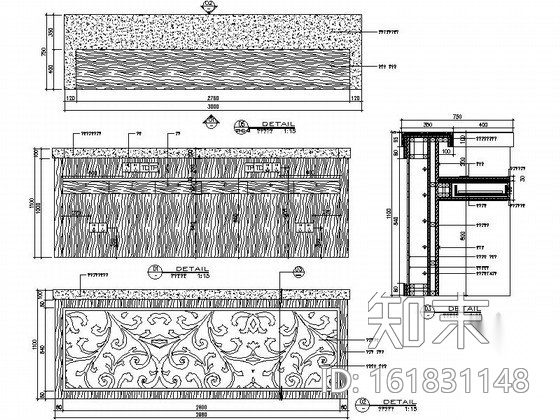 [陕西]奢华欧式足疗会所装修图（含效果）cad施工图下载【ID:161831148】