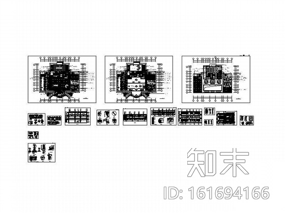 某宾馆大堂设计图cad施工图下载【ID:161694166】