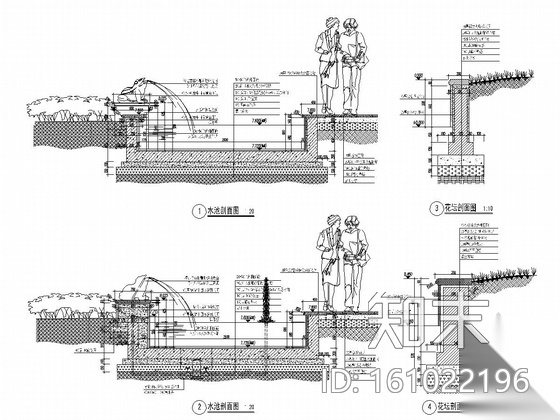 [浙江]大型欧式住宅小区全套景观工程施工图（著名公司设...cad施工图下载【ID:161022196】