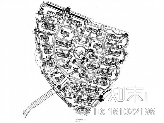 [浙江]大型欧式住宅小区全套景观工程施工图（著名公司设...cad施工图下载【ID:161022196】