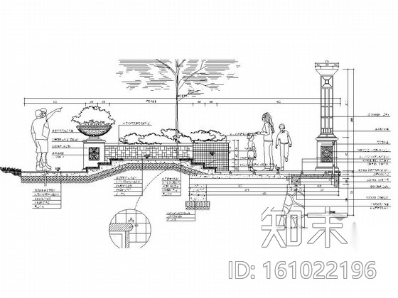 [浙江]大型欧式住宅小区全套景观工程施工图（著名公司设...cad施工图下载【ID:161022196】