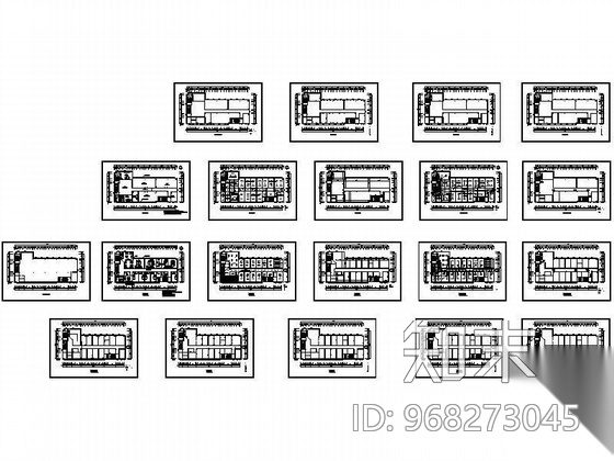 办公楼室内装饰工程图cad施工图下载【ID:968273045】