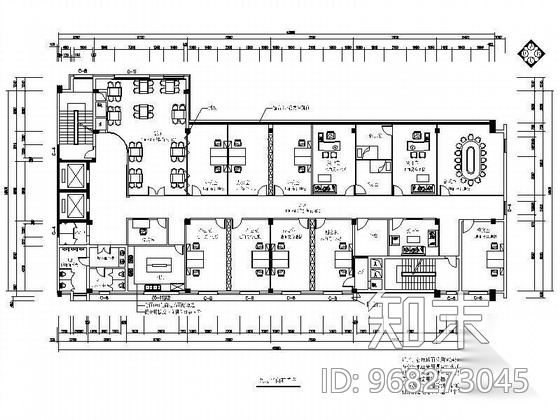办公楼室内装饰工程图cad施工图下载【ID:968273045】