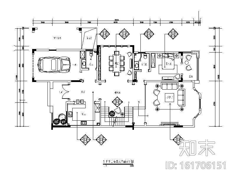 [重庆]英伦风格别墅样板房设计CAD施工图（含效果图）cad施工图下载【ID:161706151】