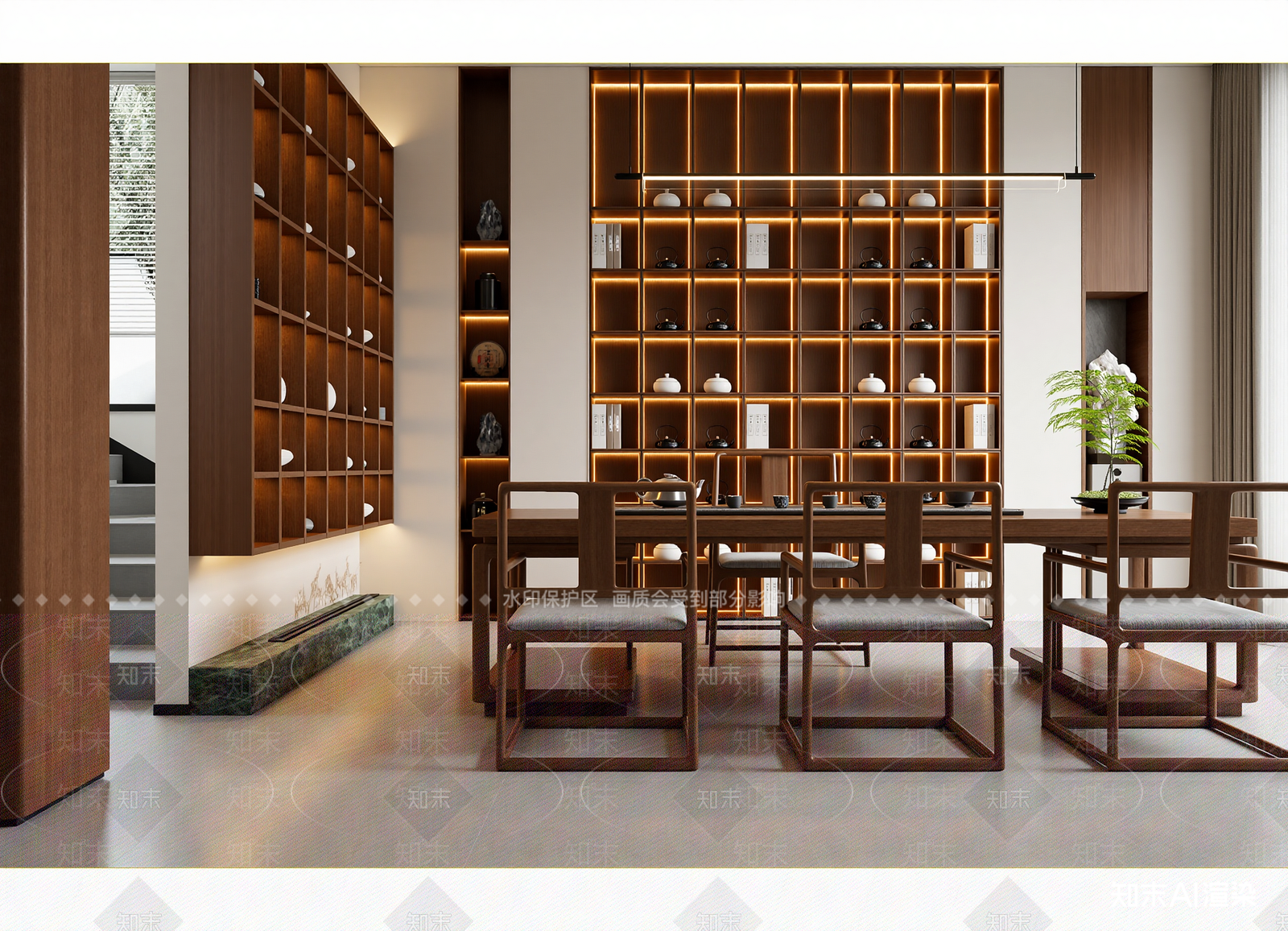 中古茶馆3D模型下载【ID:1214987769】