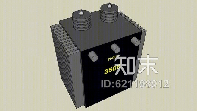 2500千伏安电力变压器SketchUpSU模型下载【ID:621198912】