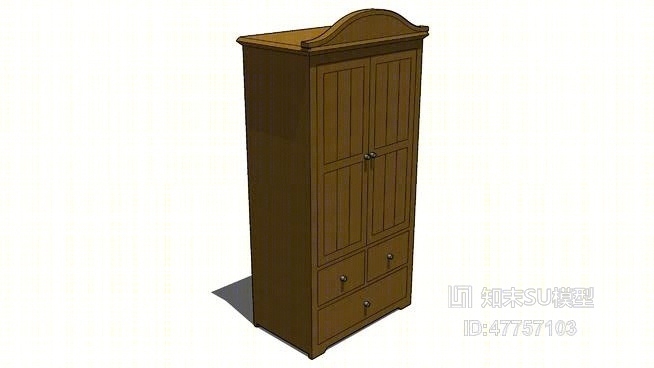衣柜SU模型下载【ID:47757103】