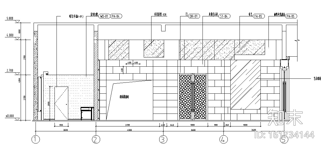 三门峡新中式大酒店室内施工图设计（含效果）cad施工图下载【ID:161734144】
