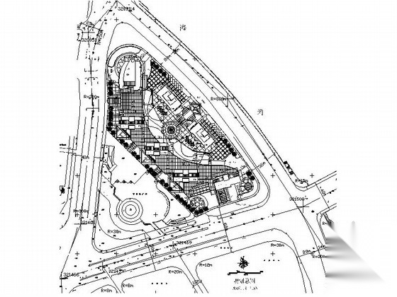 [天津海河]某居住区规划方案图（12万平方米）cad施工图下载【ID:167263131】