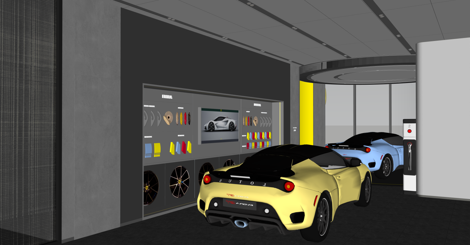 现代汽车4S店SU模型下载【ID:1216049826】